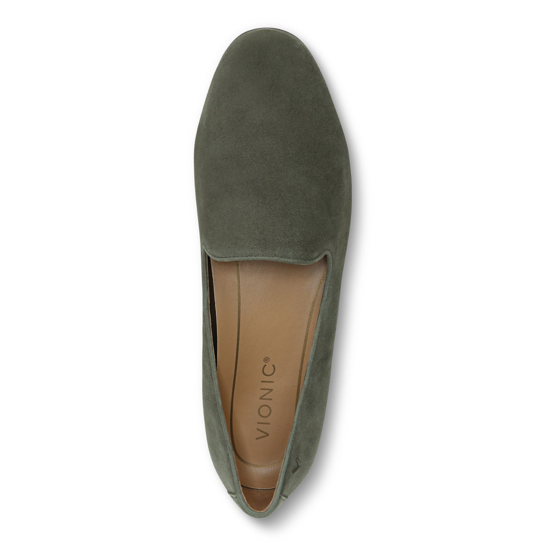 Vionic Willa Knit Women's Slip-On Casual Shoe - Olive Suede - Top