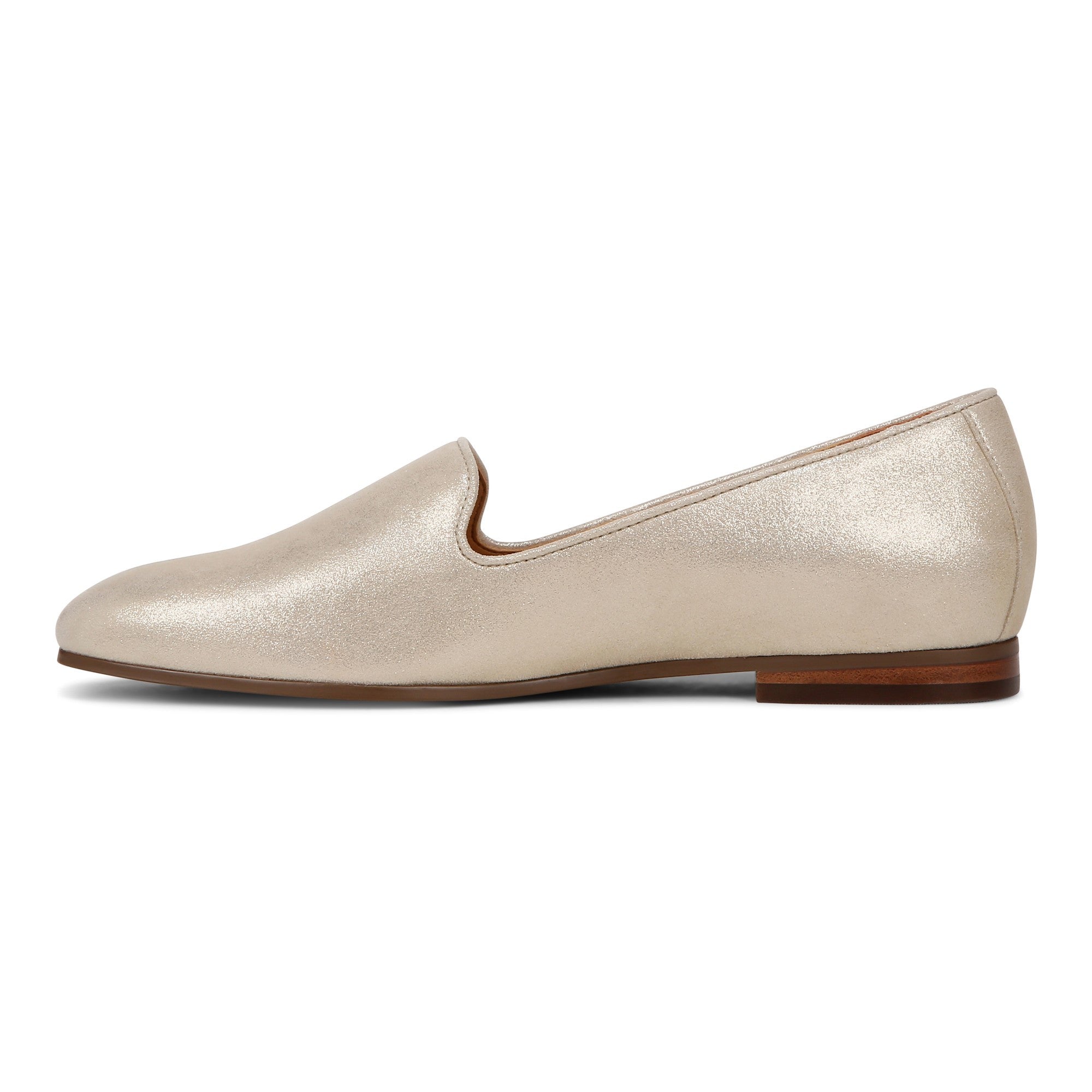 Vionic Willa II Women's Comfort Slip-on Flat - Gold - Left Side