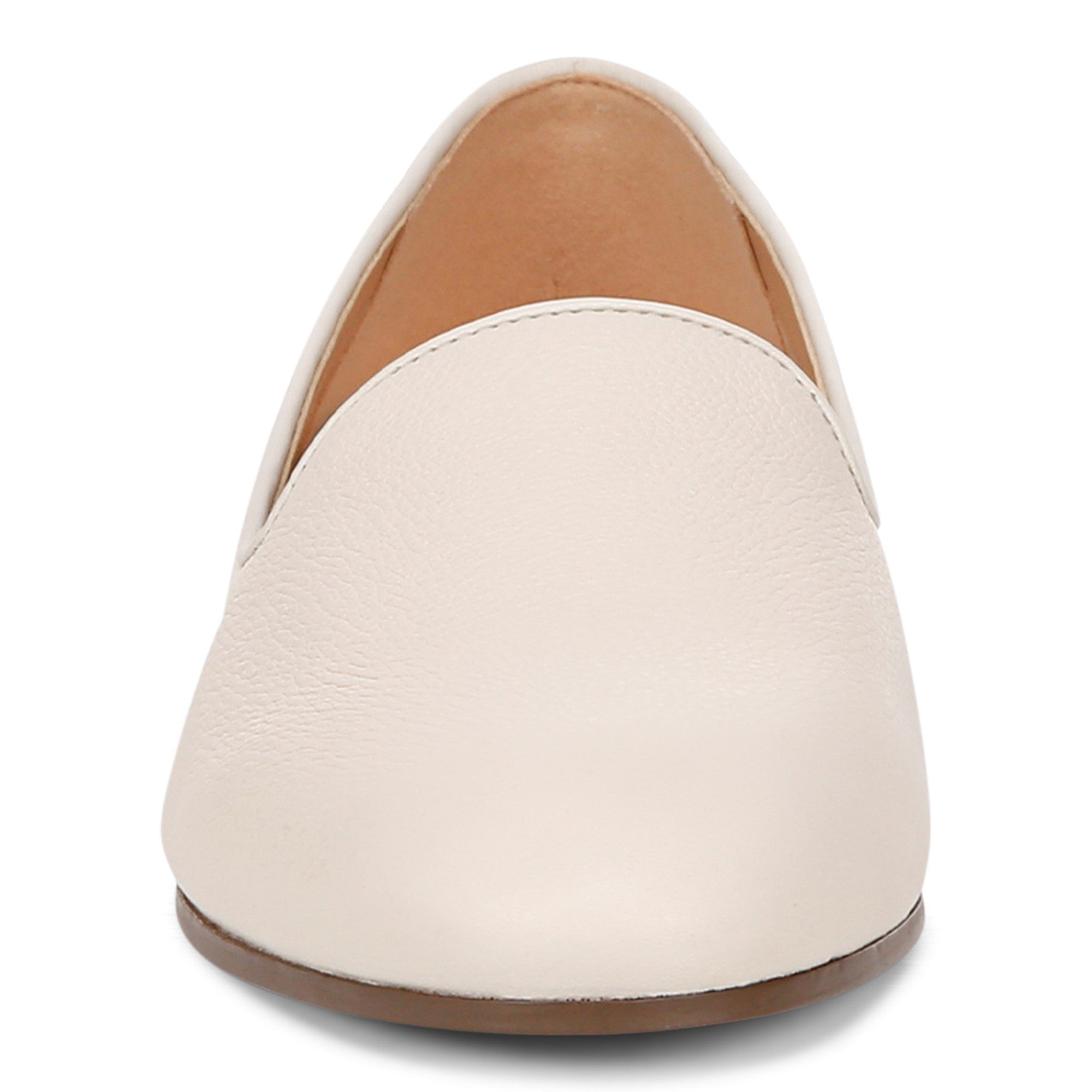 Vionic Willa II Women's Comfort Slip-on Flat - Cream - Front