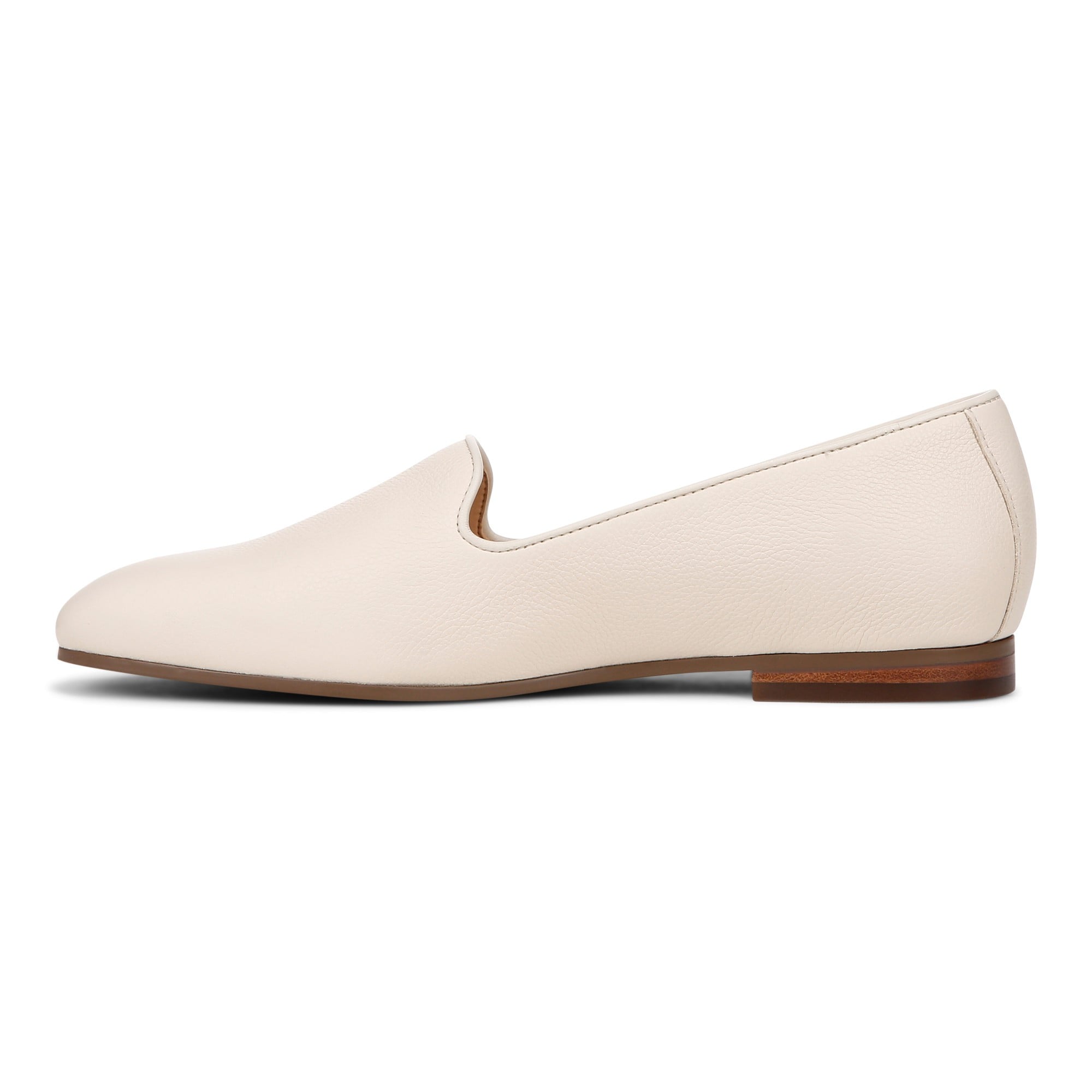 Vionic Willa II Women's Comfort Slip-on Flat - Cream - Left Side