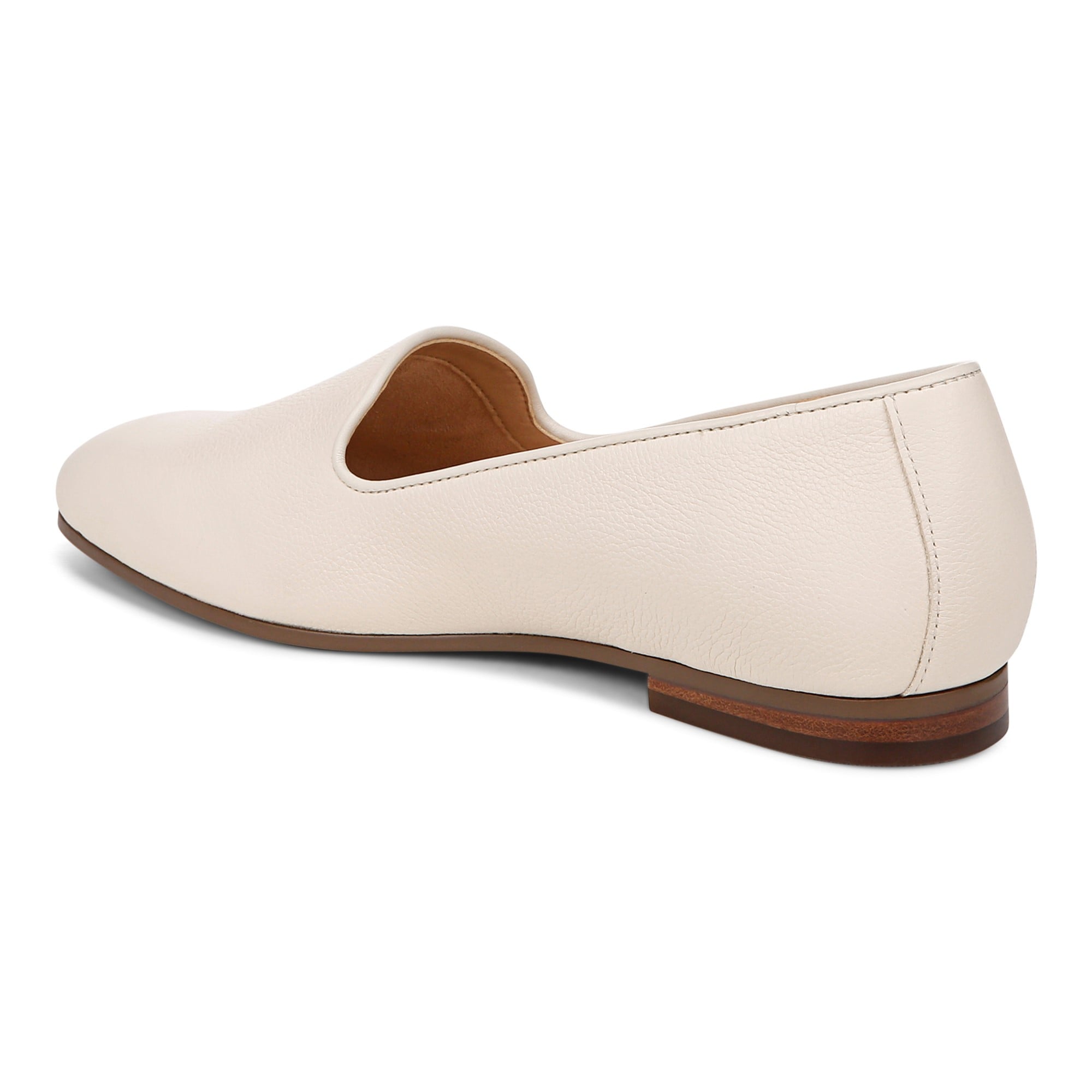 Vionic Willa II Women's Comfort Slip-on Flat - Cream - Back angle