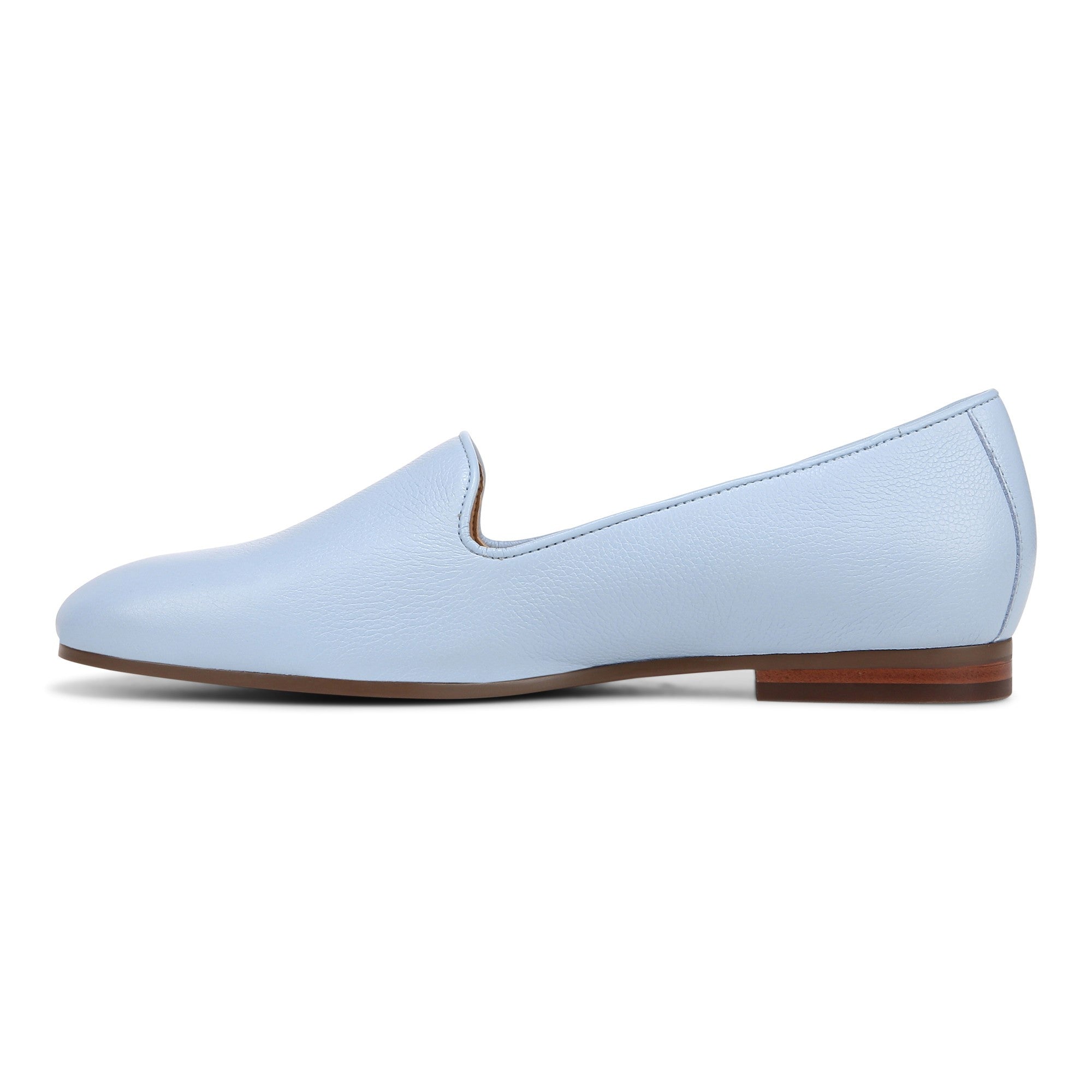 Vionic Willa II Women's Comfort Slip-on Flat - Skyway Blue - Left Side