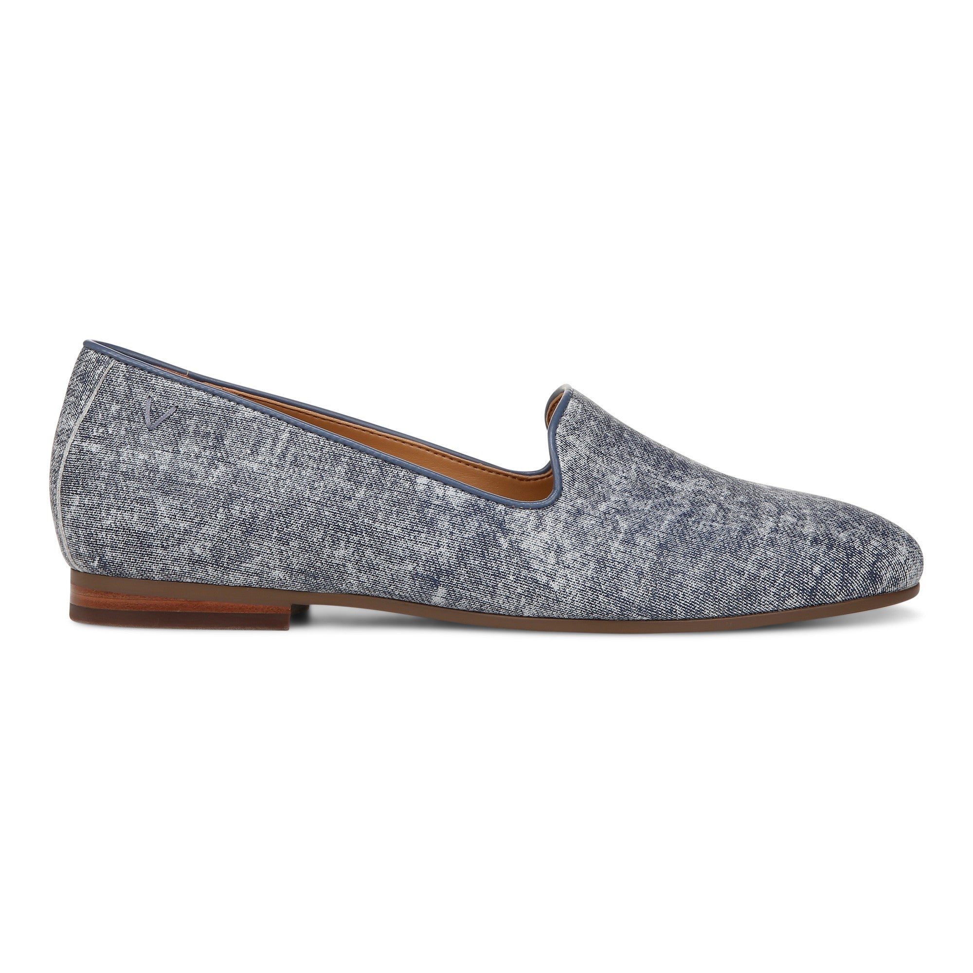 Vionic Willa II Women's Comfort Slip-on Flat - Denim Blue - Right side