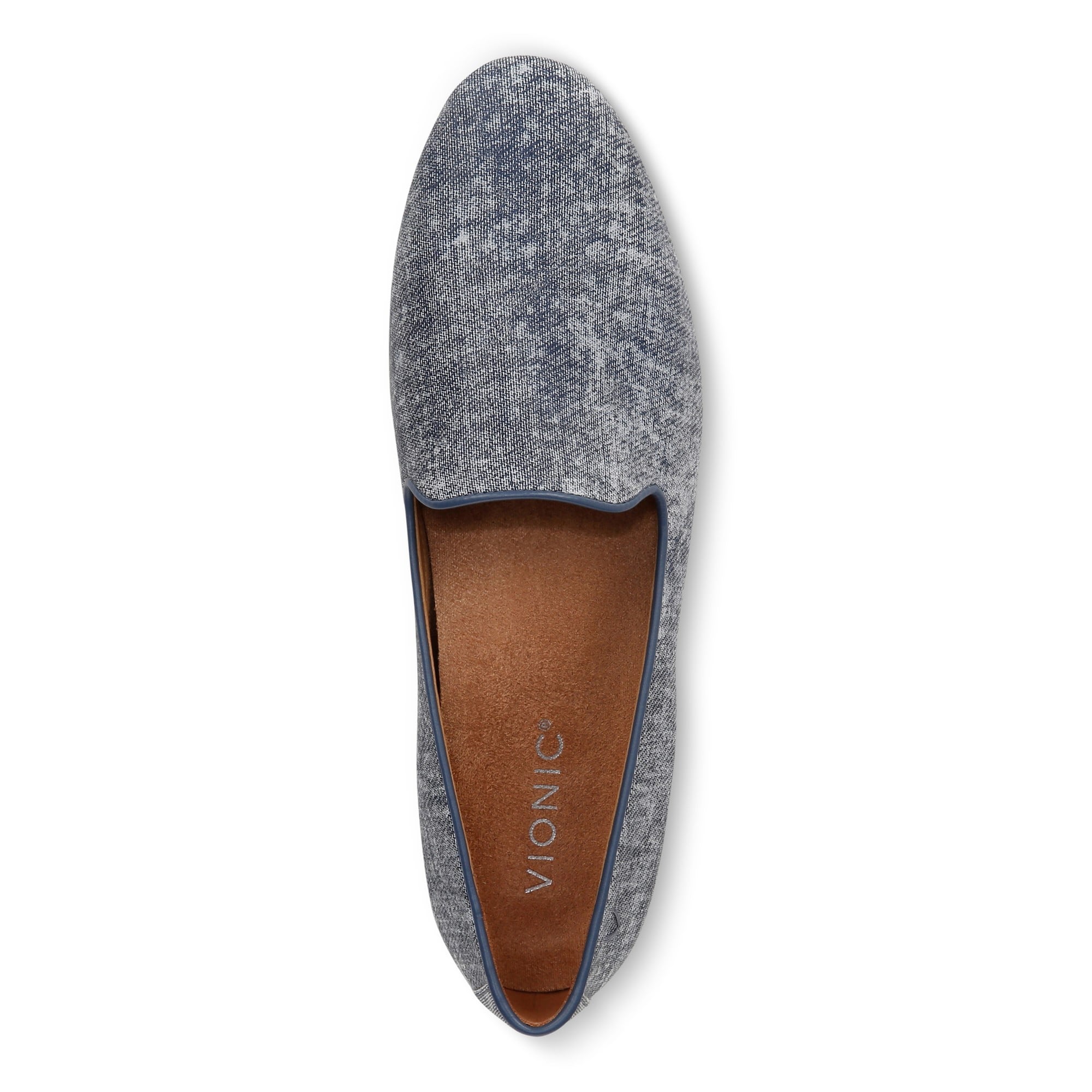 Vionic Willa II Women's Comfort Slip-on Flat - Denim Blue - Top