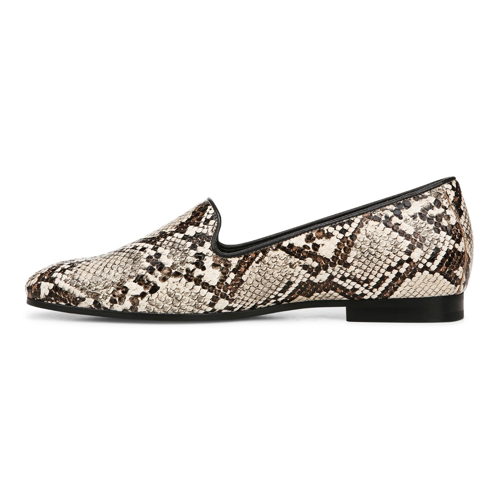 Vionic Willa II Women's Comfort Slip-on Flat - Ivory Multi - Left Side