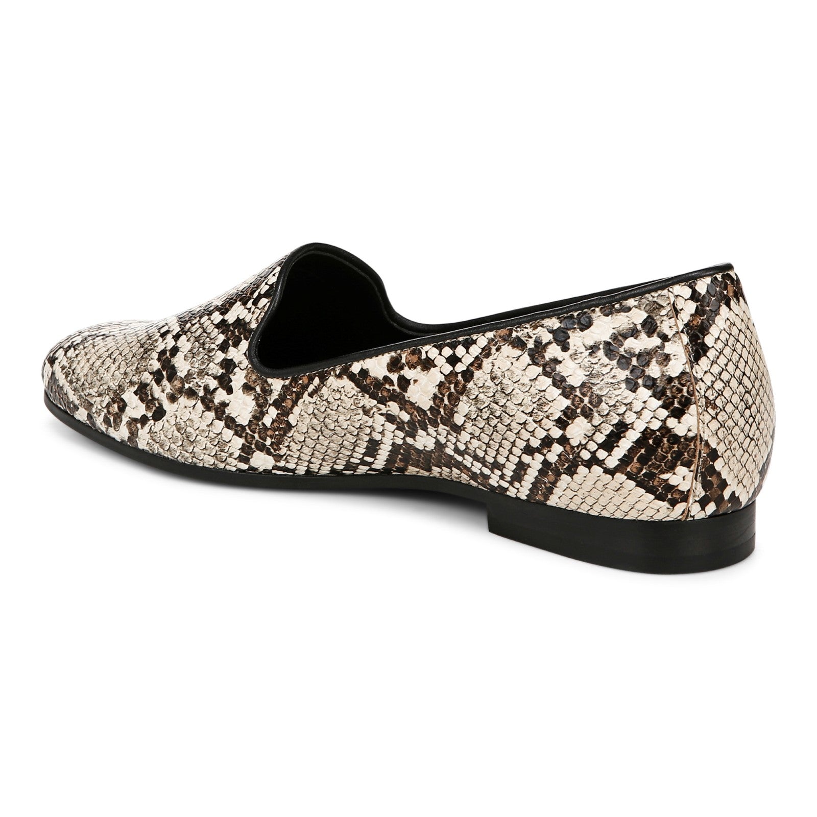 Vionic Willa II Women's Comfort Slip-on Flat - Ivory Multi - Back angle