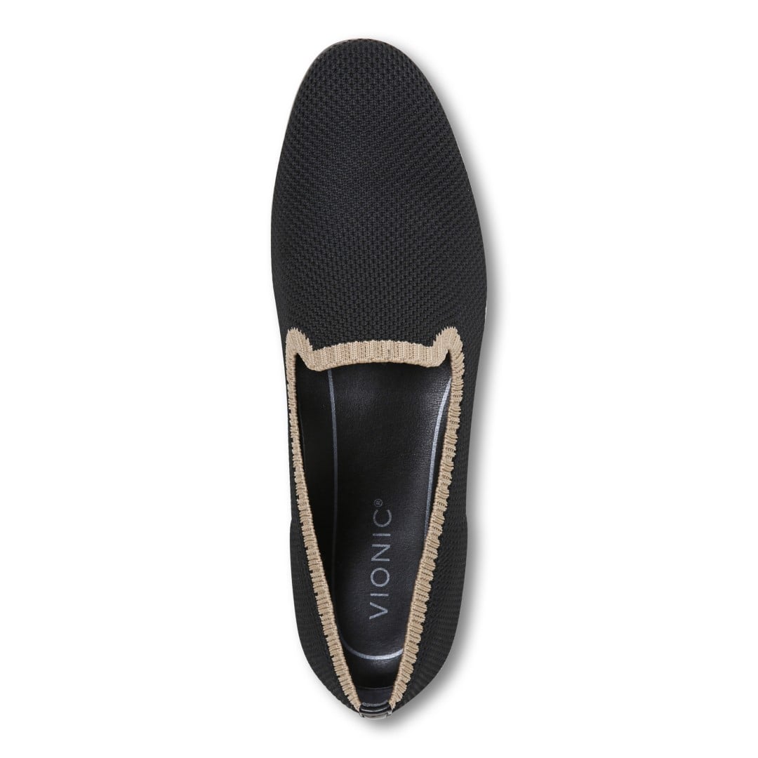 Vionic Willa Knit Womens Slip On/Loafer/Moc Casual - Black Knit - Top