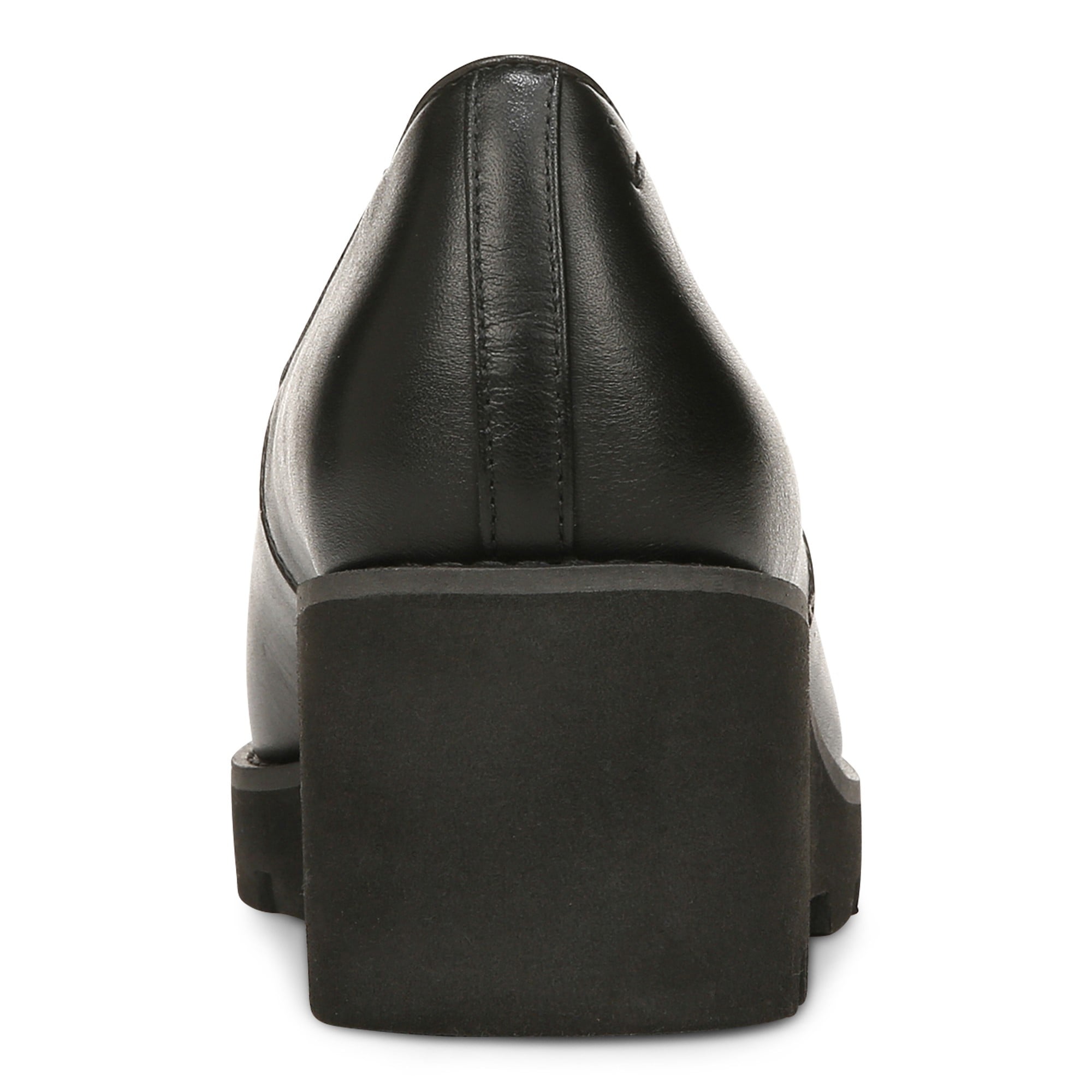 Vionic Willa Wedge Womens Slip On/Loafer/Moc Wedge - Black Leather - Back