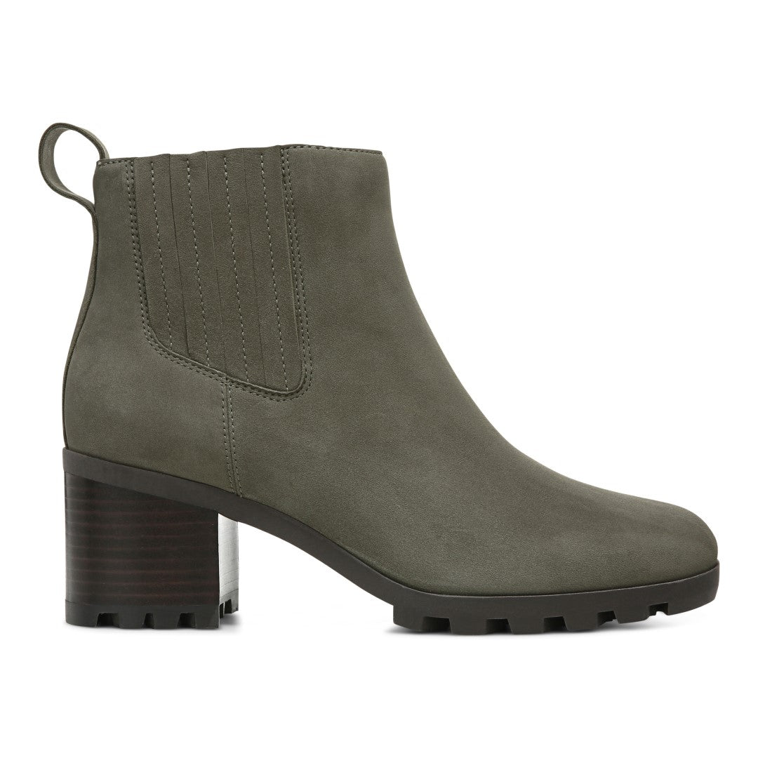 Vionic Wilma Womens Ankle/Bootie Shrtboot - Olive Wp Nubuck - Right side