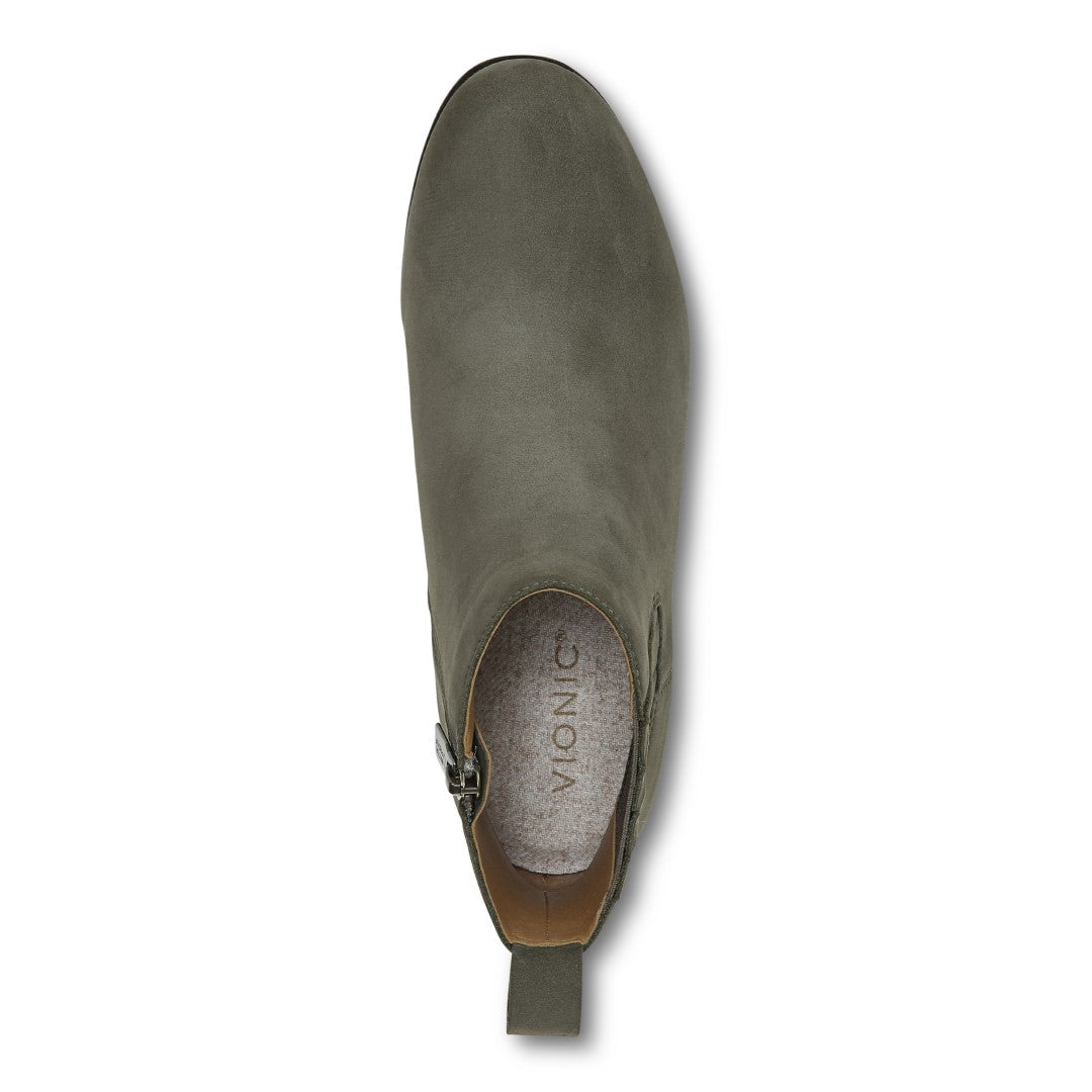 Vionic Wilma Womens Ankle/Bootie Shrtboot - Olive Wp Nubuck - Top
