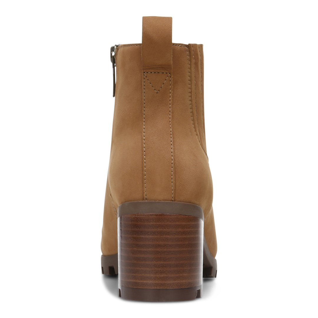 Vionic Wilma Womens Ankle/Bootie Shrtboot - Toffee Wp Nubuck - Back