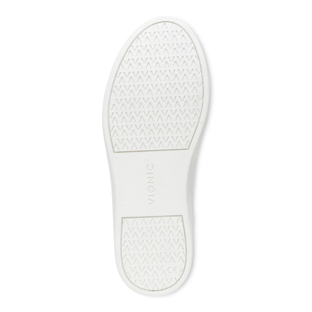 Vionic Winny Women's Casual Sneaker - White Nappa - Bottom