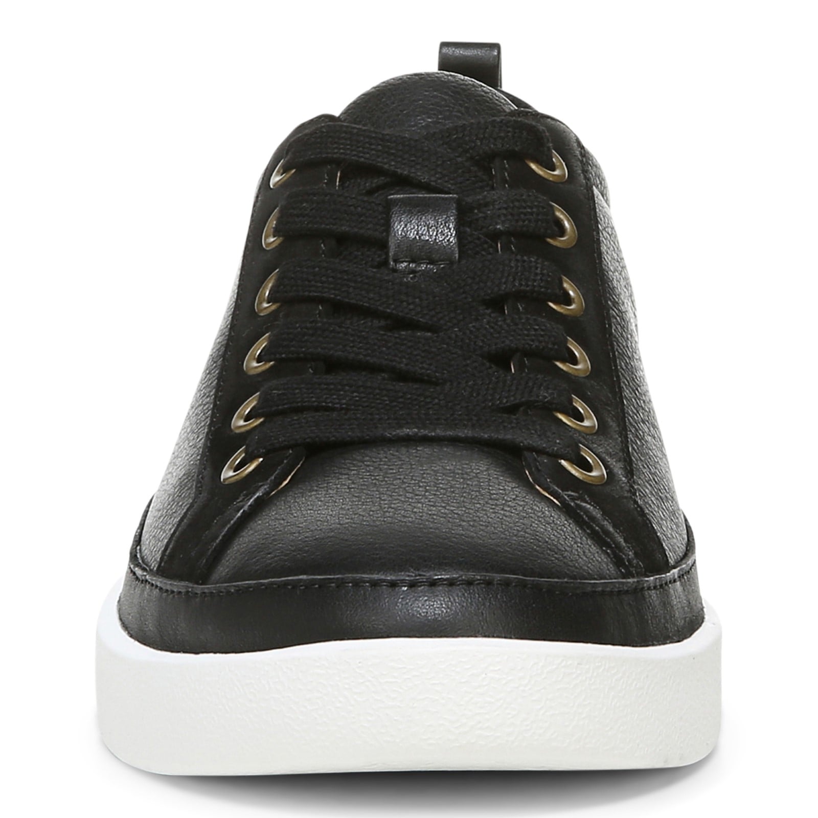 Vionic Winny Women's Casual Sneaker - Black Leather Nubuck - Front