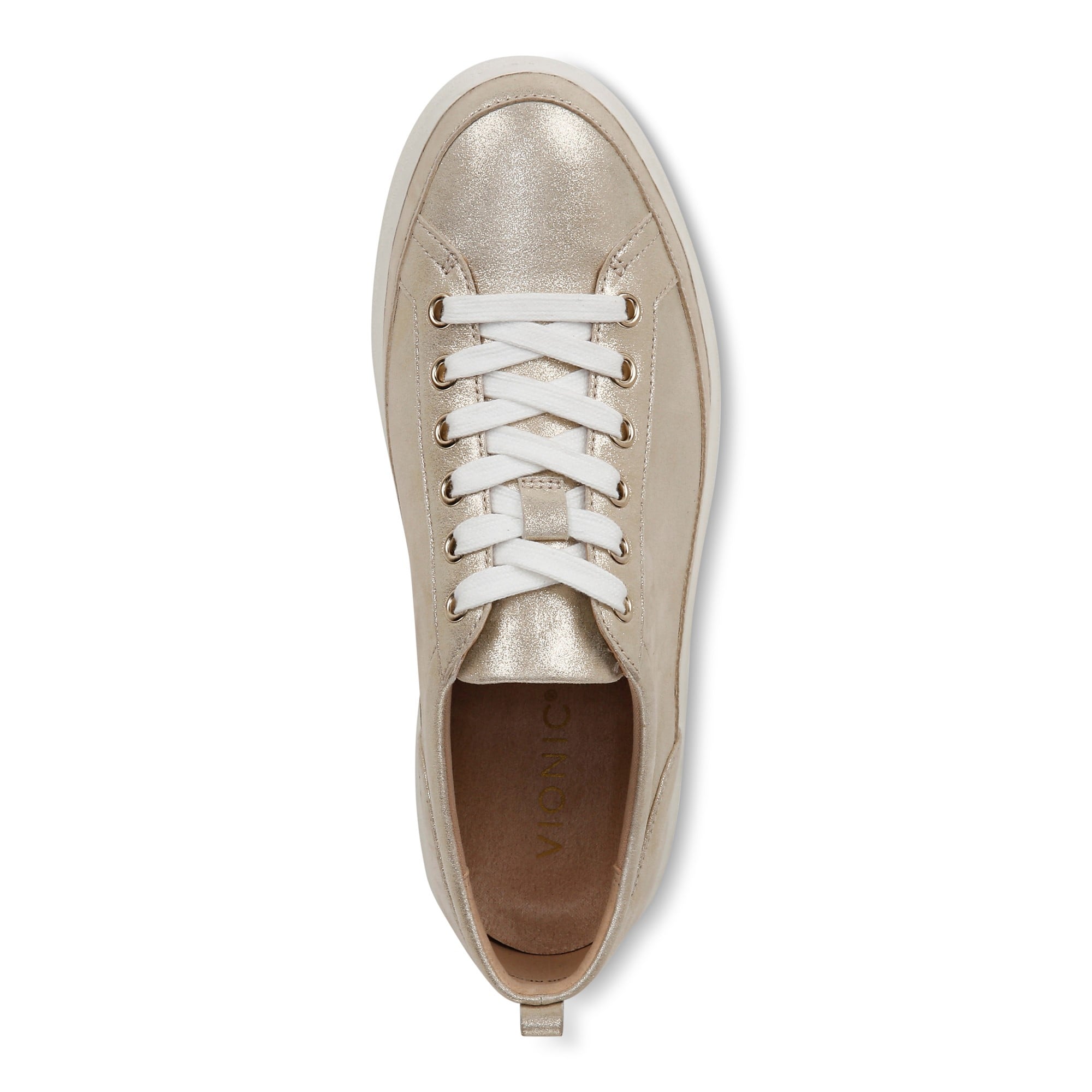Vionic Winny Women's Casual Sneaker - Gold Metallic - Top