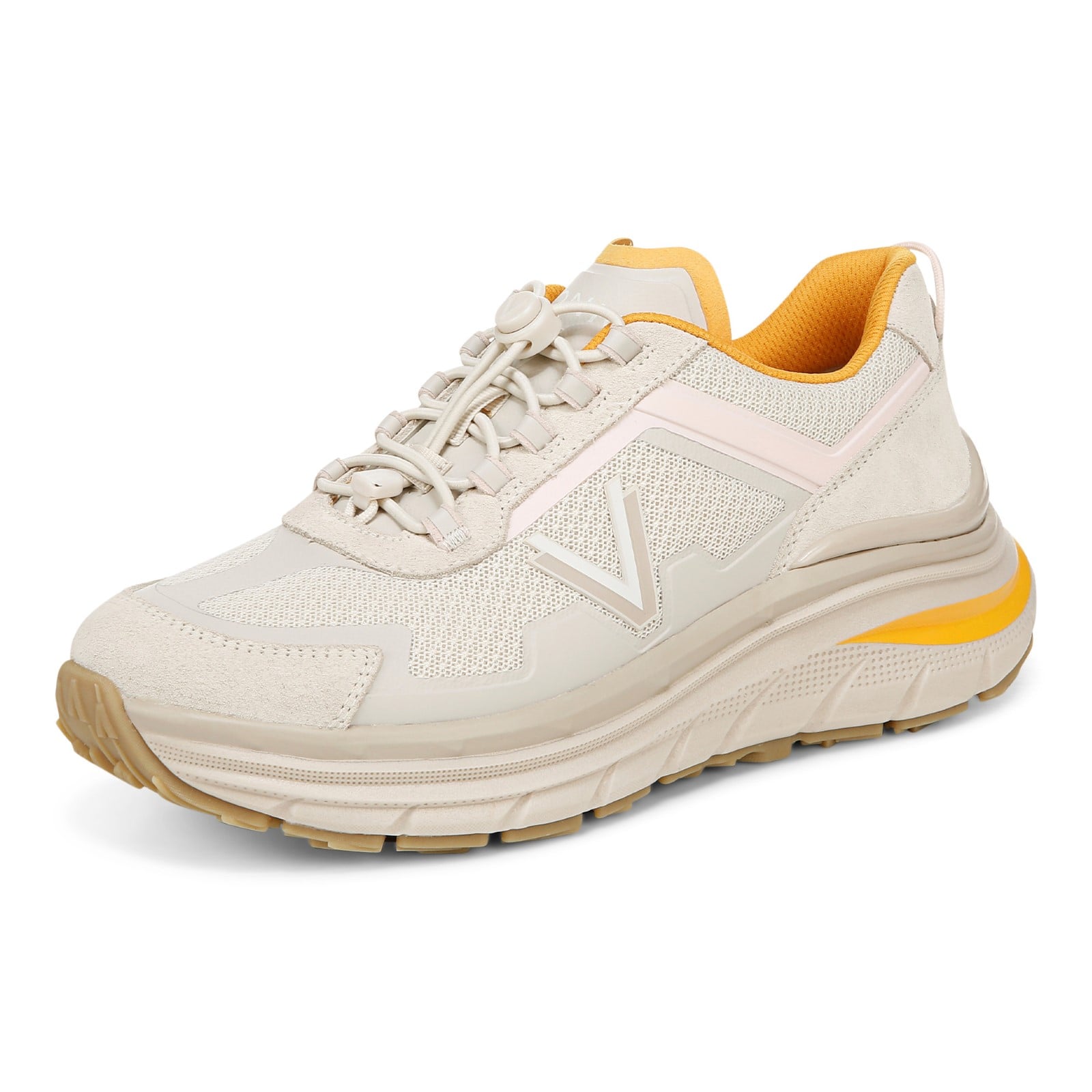 Vionic Walk Max Sie womens Oxford/Lace Up Sneaker - Cream - Left angle