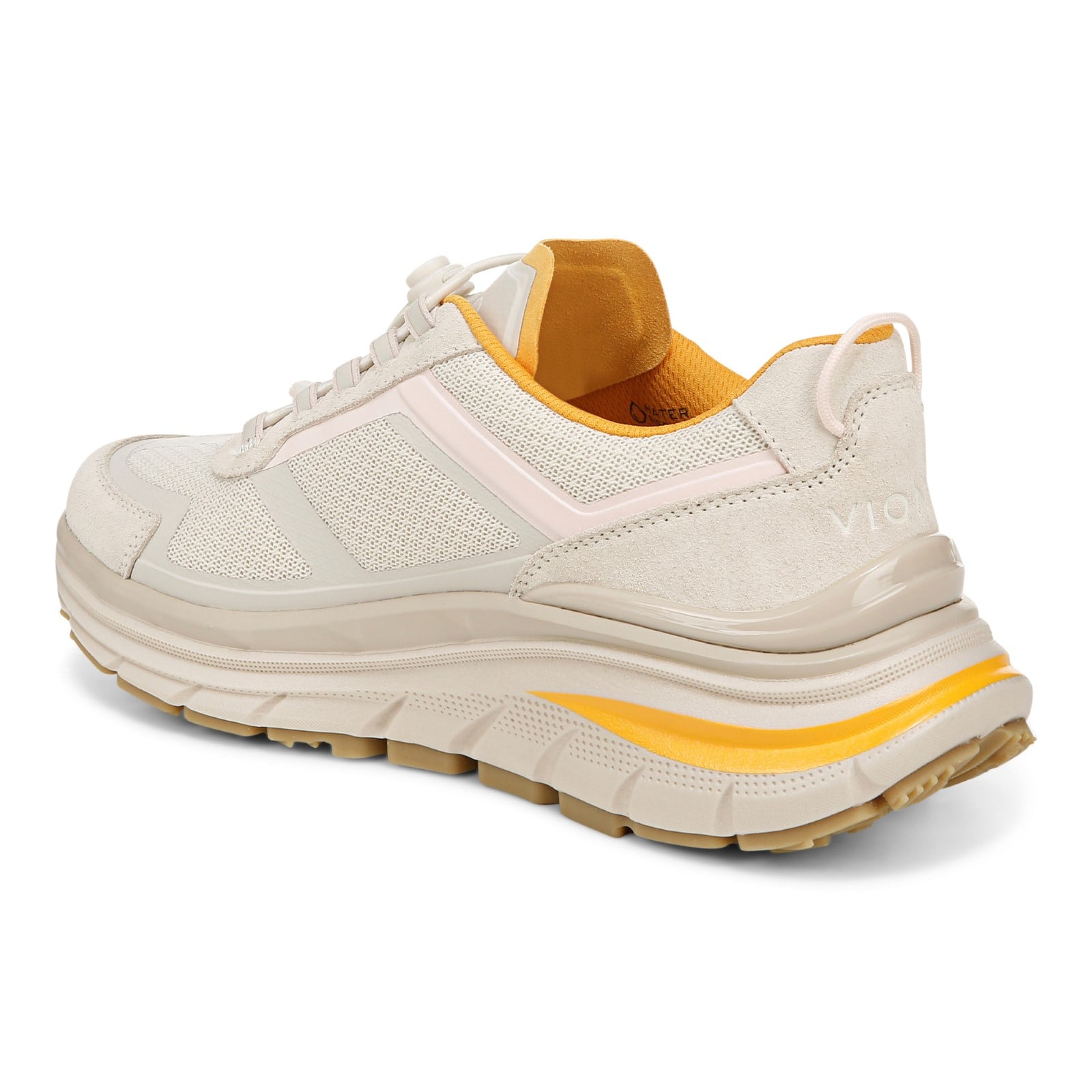 Vionic Walk Max Sie womens Oxford/Lace Up Sneaker - Cream - Back angle