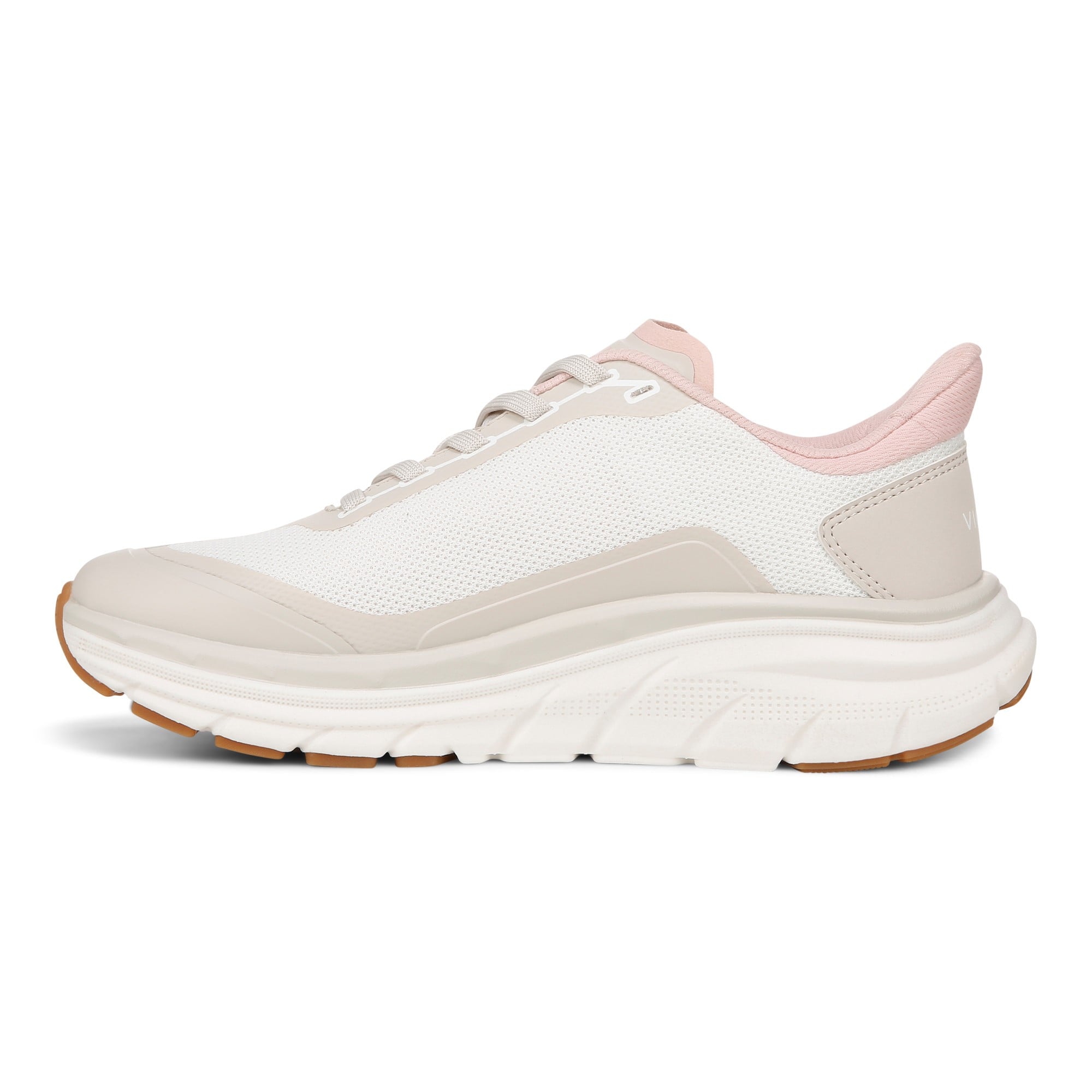 Vionic Walk Max Slip On Women's Comfort Sneaker - Cream - Left Side