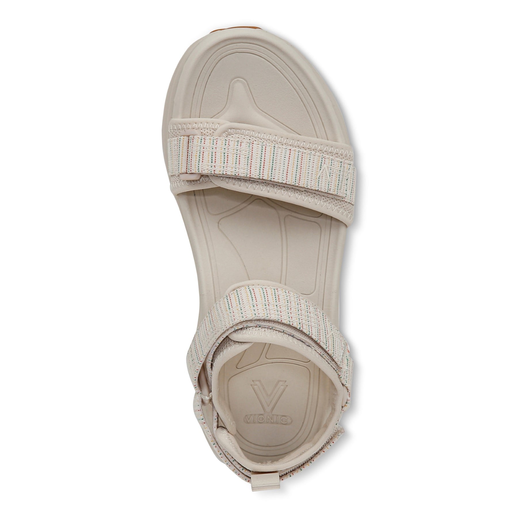 Vionic Walk Max Wanderer womens Quarter/Ankle/T-Strap Sandal - Cream - Top