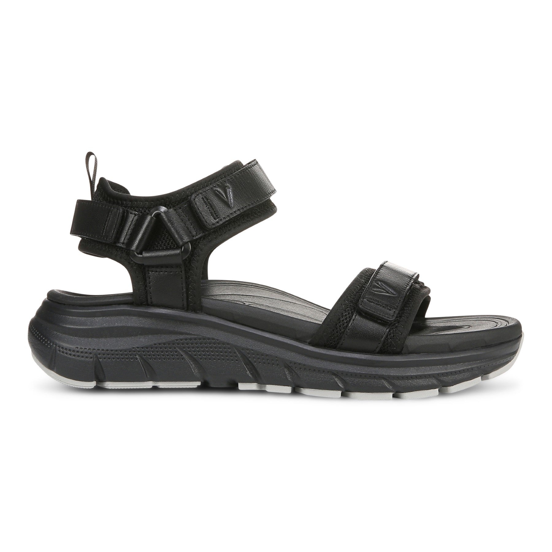 Vionic Walk Max Wanderer womens Quarter/Ankle/T-Strap Sandal - Black - Right side