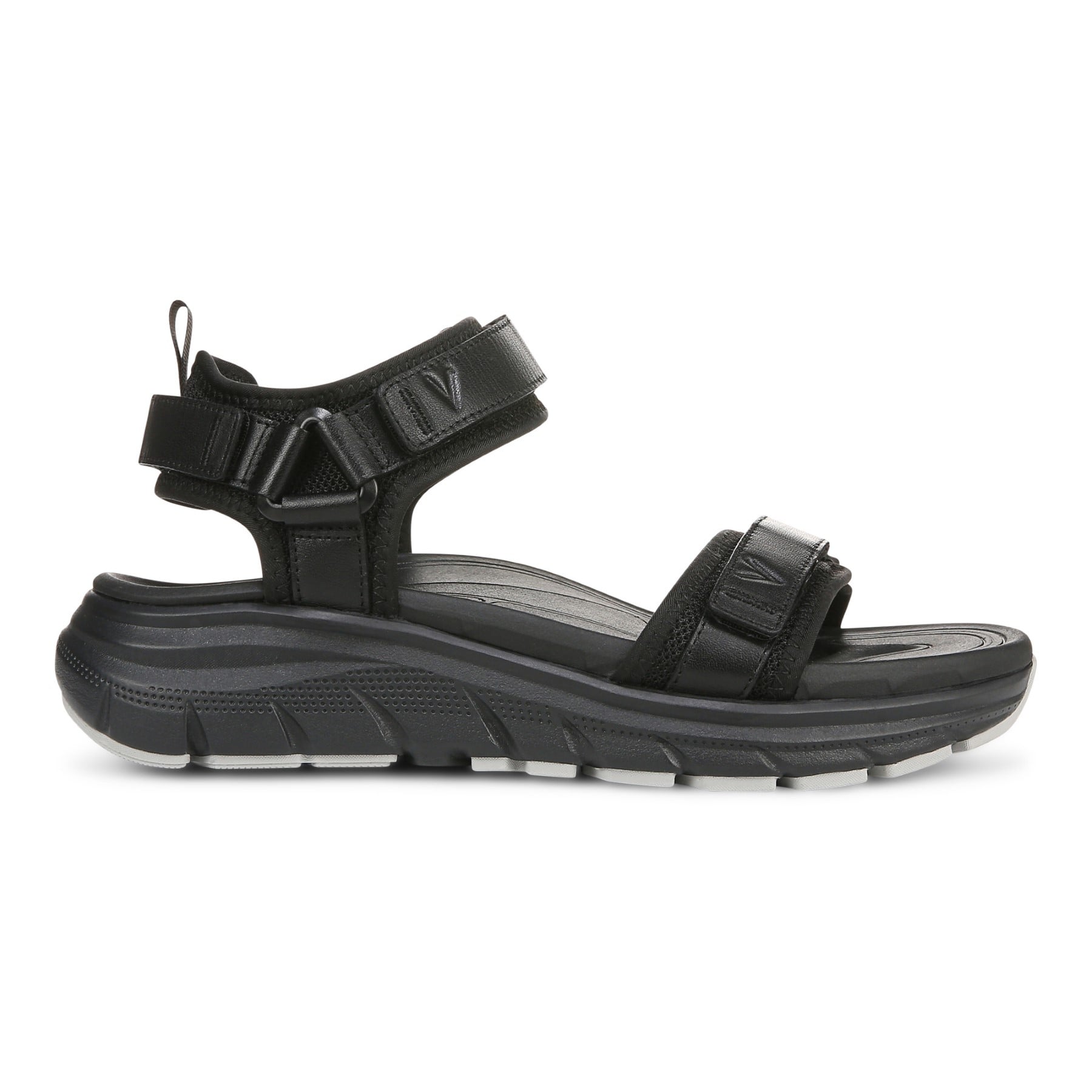 Vionic Walk Max Wanderer womens Quarter/Ankle/T-Strap Sandal - Black - Right side