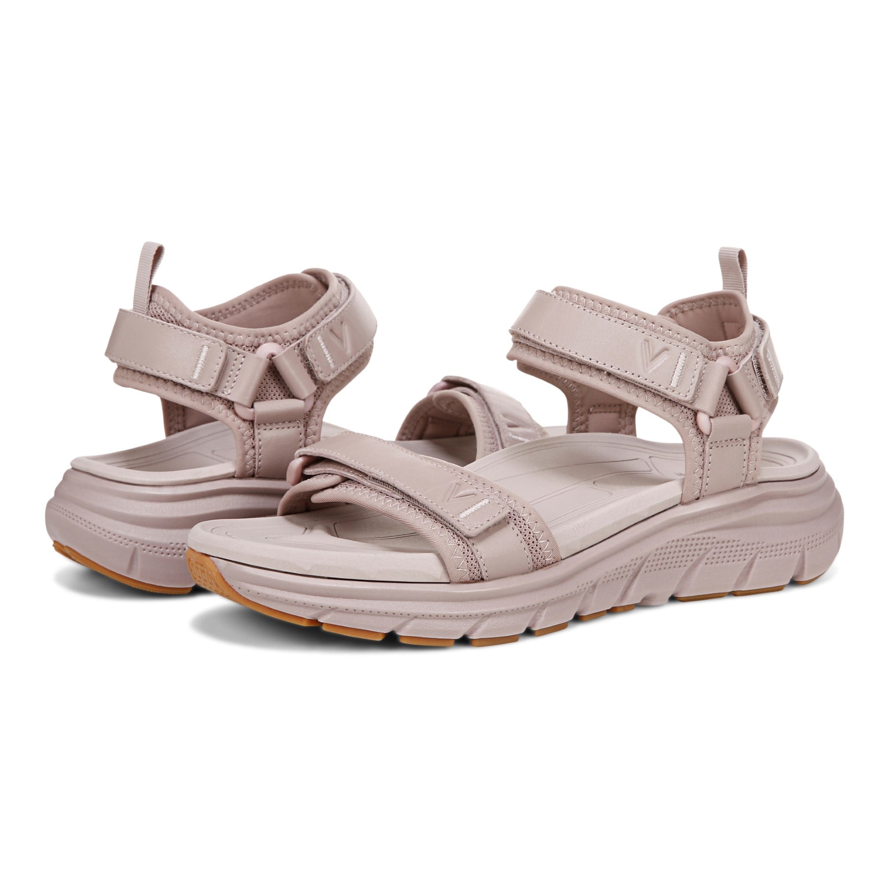 Vionic Walk Max Wanderer womens Quarter/Ankle/T-Strap Sandal - Magnolia Dusk - pair left angle