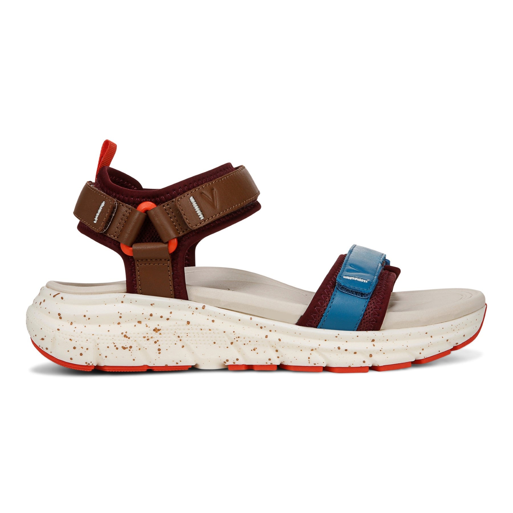Vionic Walk Max Wanderer womens Quarter/Ankle/T-Strap Sandal - Ivory Multi - Right side