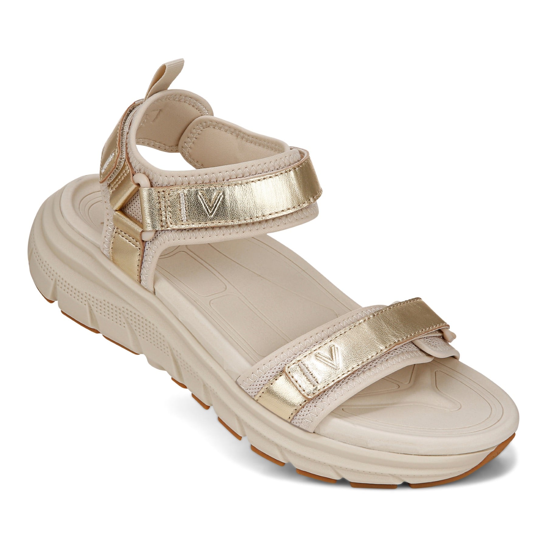 Vionic Walk Max Wanderer Women's Comfort Sandal - Parchment/gold - Unknown View