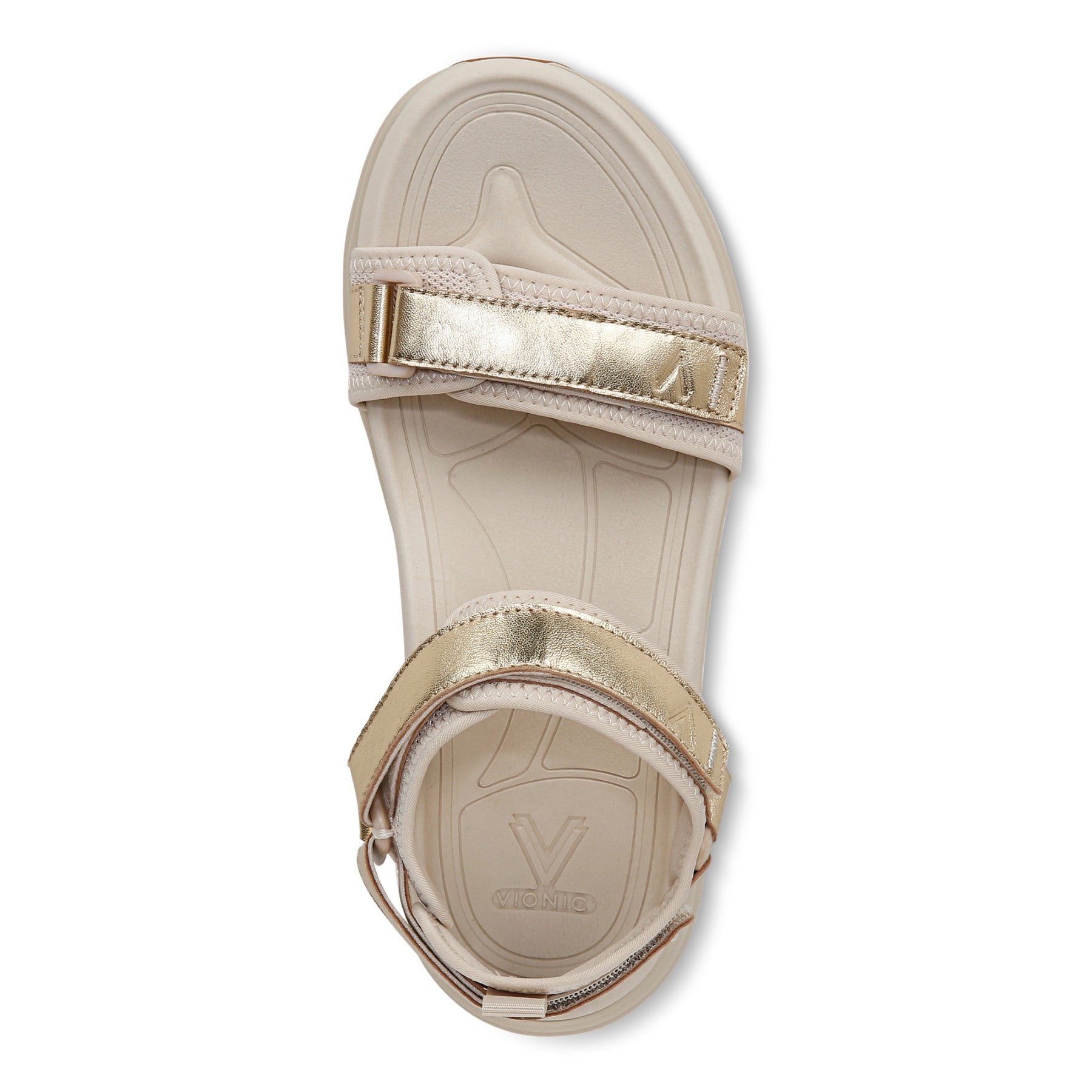 Vionic Walk Max Wanderer Women's Comfort Sandal - Parchment/gold - Unknown View