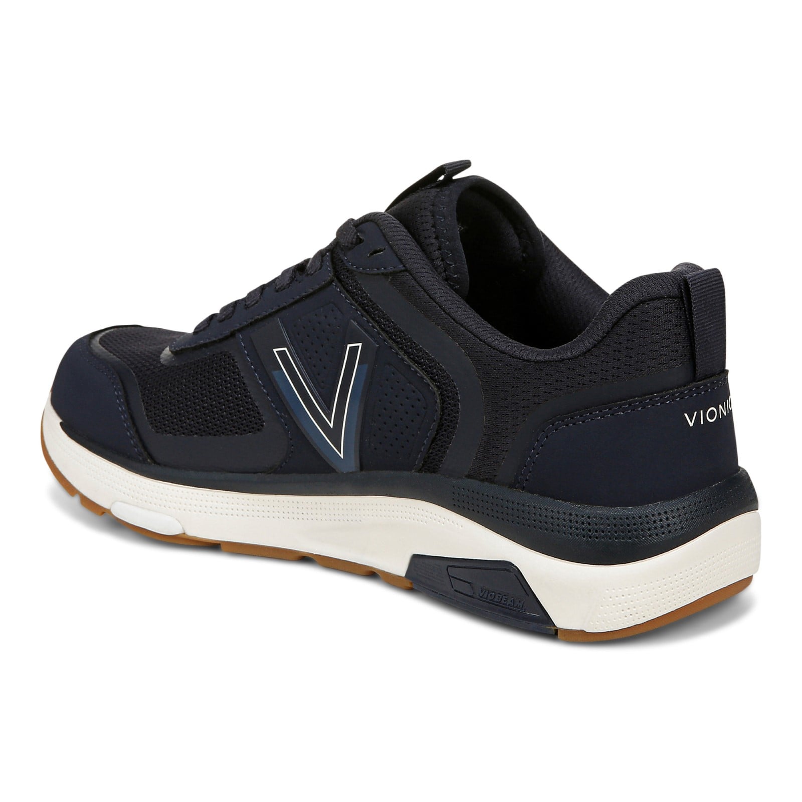 Vionic Walk Strider Women's Performance Walking Shoes - Navy Blazer - Back angle