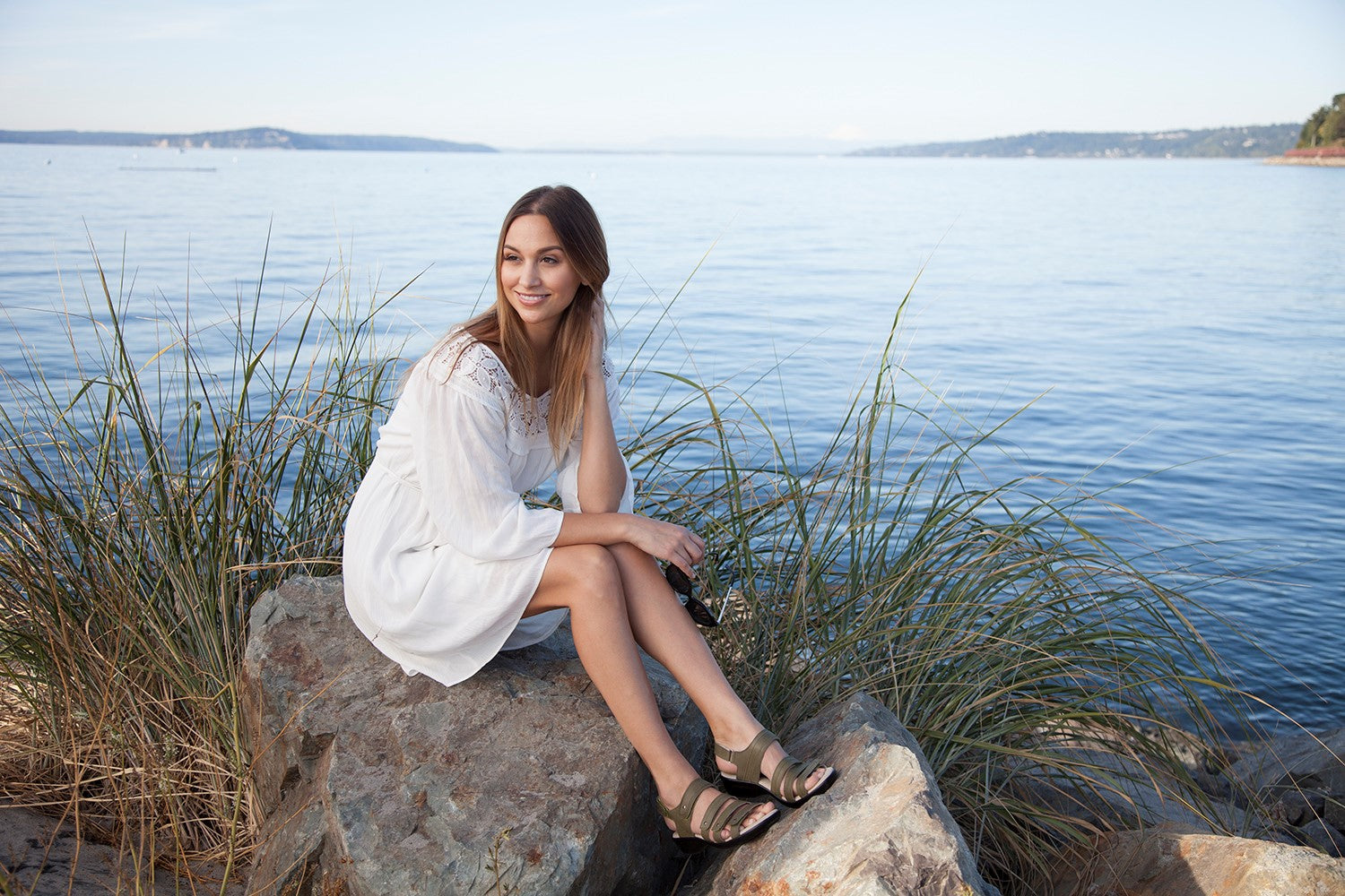 Propet Aurora - Women's Leather Adjustable Sandals - Lifestyle