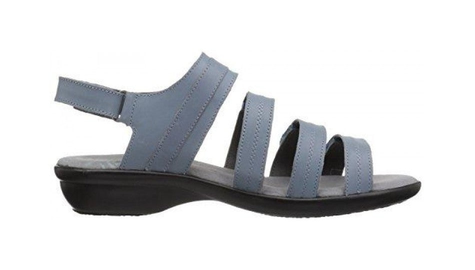 Propet Aurora - Women's Leather Adjustable Sandals - Denim