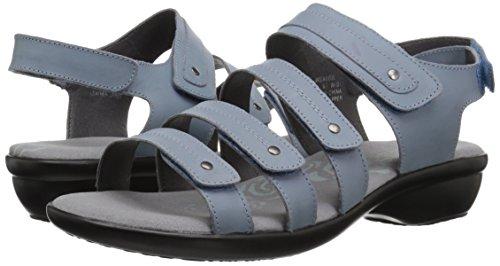 Propet Aurora - Women's Leather Adjustable Sandals - Denim