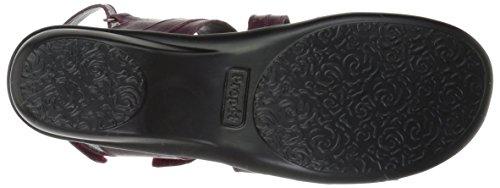Propet Aurora - Women's Leather Adjustable Sandals - Plum