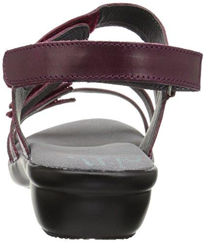 Propet Aurora - Women's Leather Adjustable Sandals - Plum
