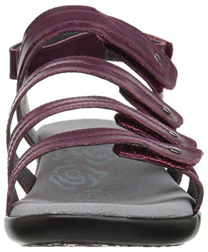 Propet Aurora - Women's Leather Adjustable Sandals - Plum