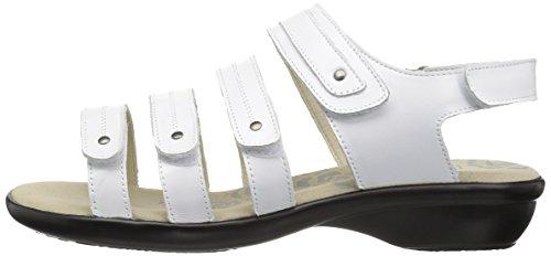 Propet Aurora - Women's Leather Adjustable Sandals - White