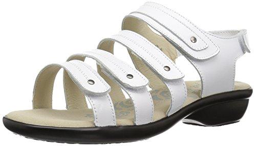 Propet Aurora - Women's Leather Adjustable Sandals - White