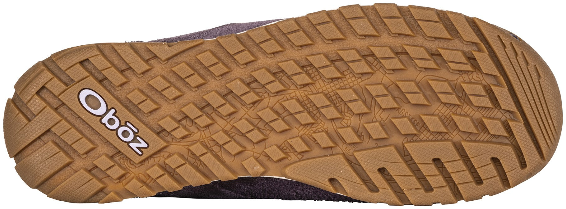 Oboz Women's Emma Low Suede Sneaker. - Desert Plum Bottom