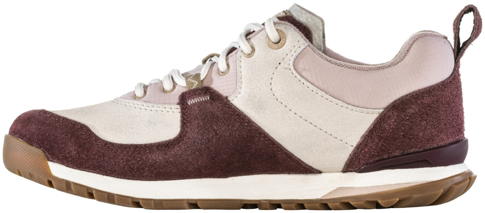 Oboz Women's Emma Low Suede Sneaker. - Dusty Rose Inside