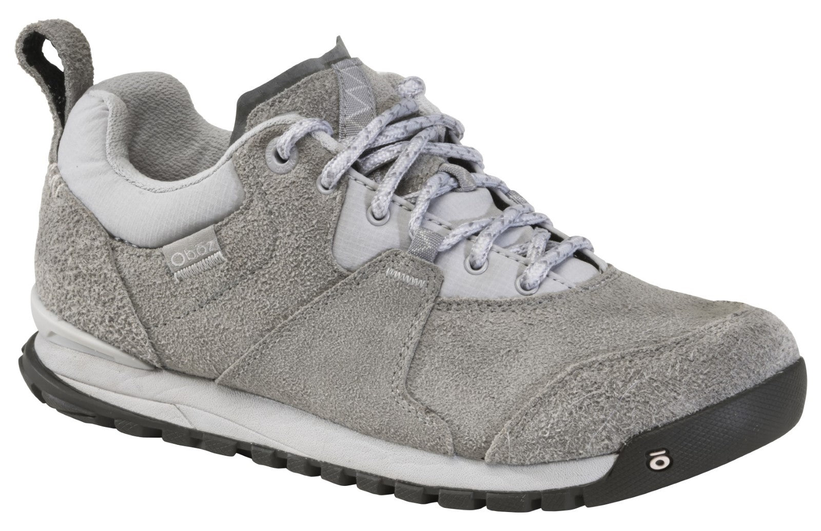 Oboz Women's Emma Low Suede Sneaker. - Lunar Rock Angle main