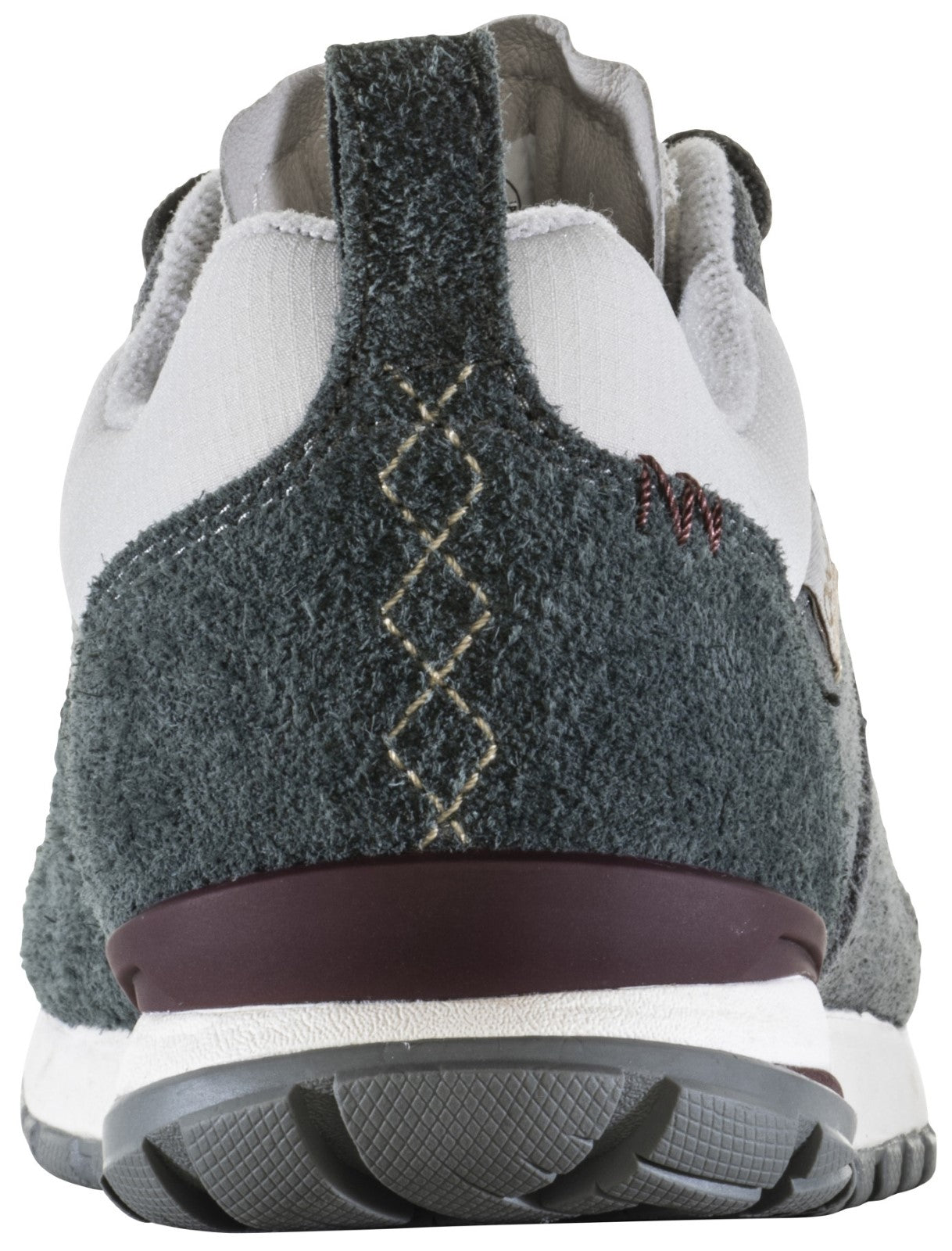 Oboz Women's Emma Low Suede Sneaker. - Nimbus Gray Back