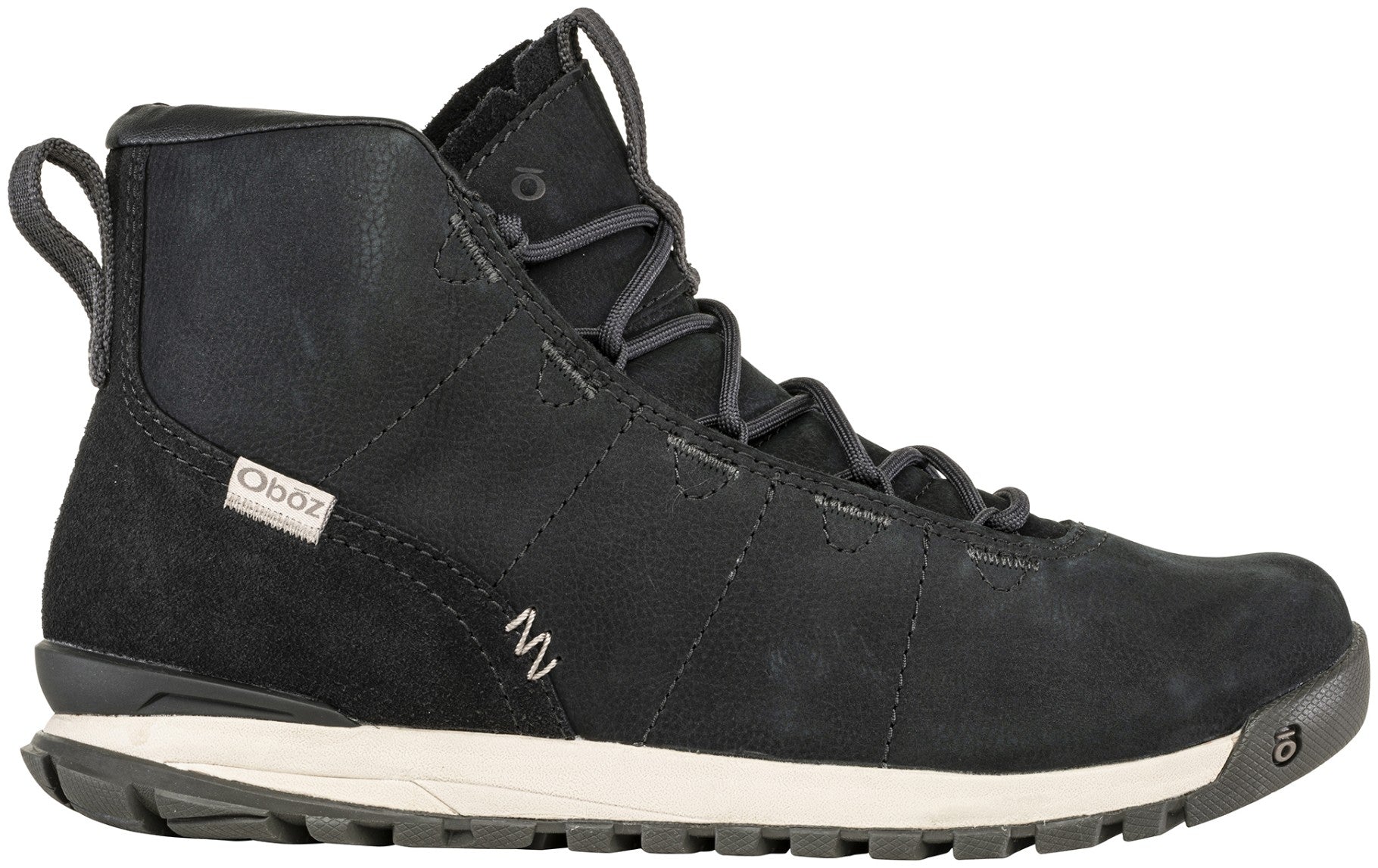 Oboz Women's Hazel Mid Leather Hiking Boots - Black Sea Outside