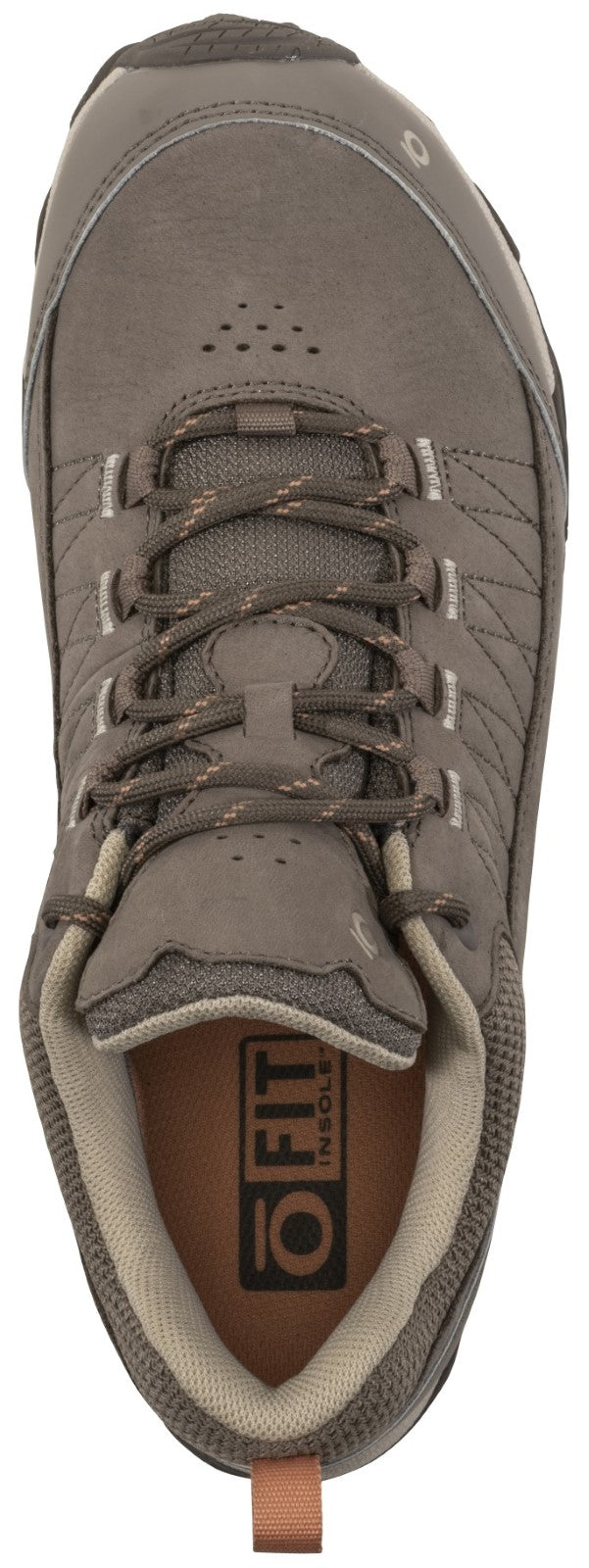 Oboz Women's Ousel Waterproof Hiking Shoe - Cinder Stone Top