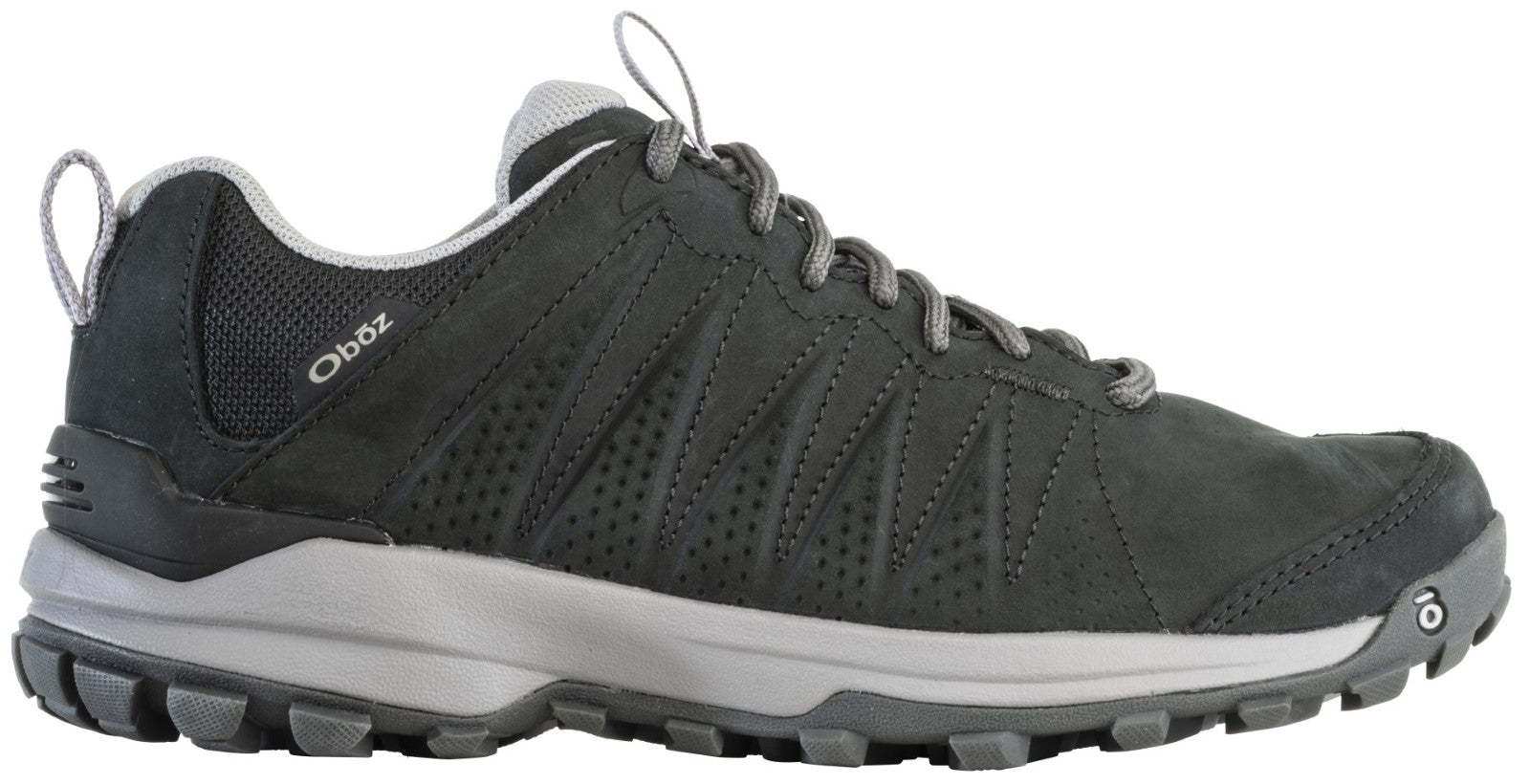 Oboz Sypes Low Leather Waterproof Women's Shoe - Black Sea Outside