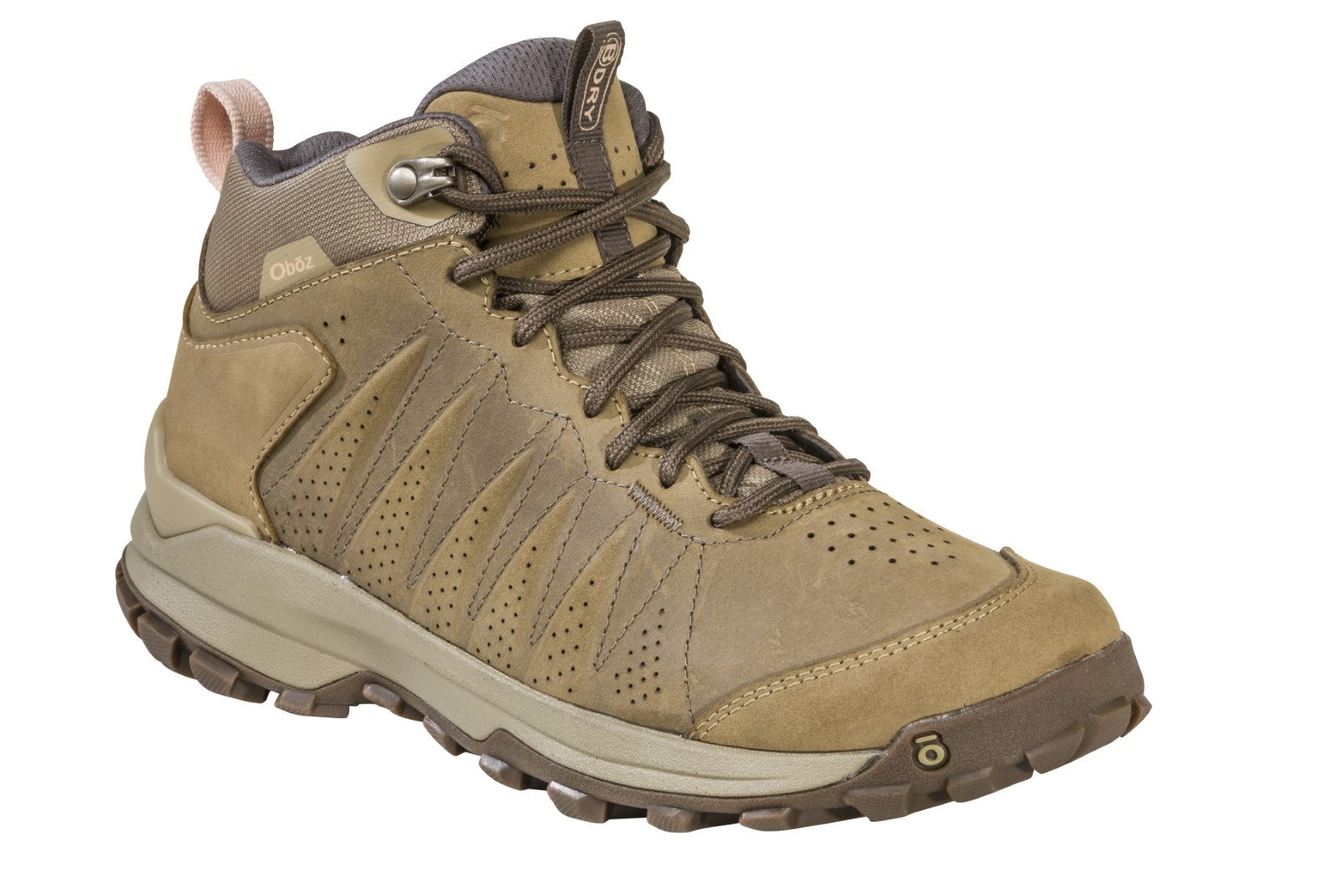 Oboz Sypes Mid Leather Waterproof Women's Boot - Camel Angle main