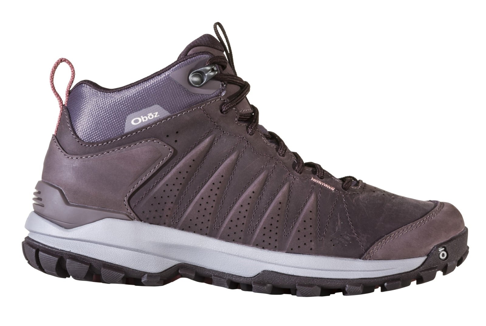 Oboz Sypes Mid Leather Waterproof Women's Boot - Peppercorn Outside