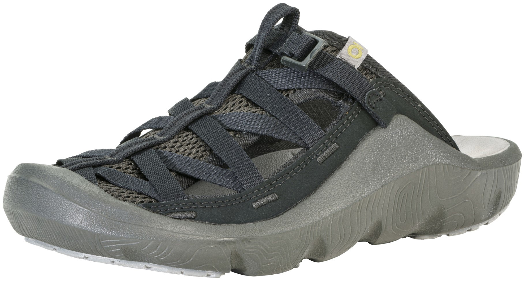 Oboz Whakata Ease Women's Eco-Friendly Vegan Sports Sandals - Black Sea Angle