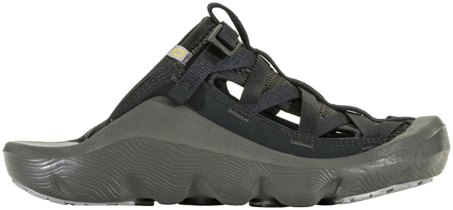 Oboz Whakata Ease Women's Eco-Friendly Vegan Sports Sandals - Black Sea Outside