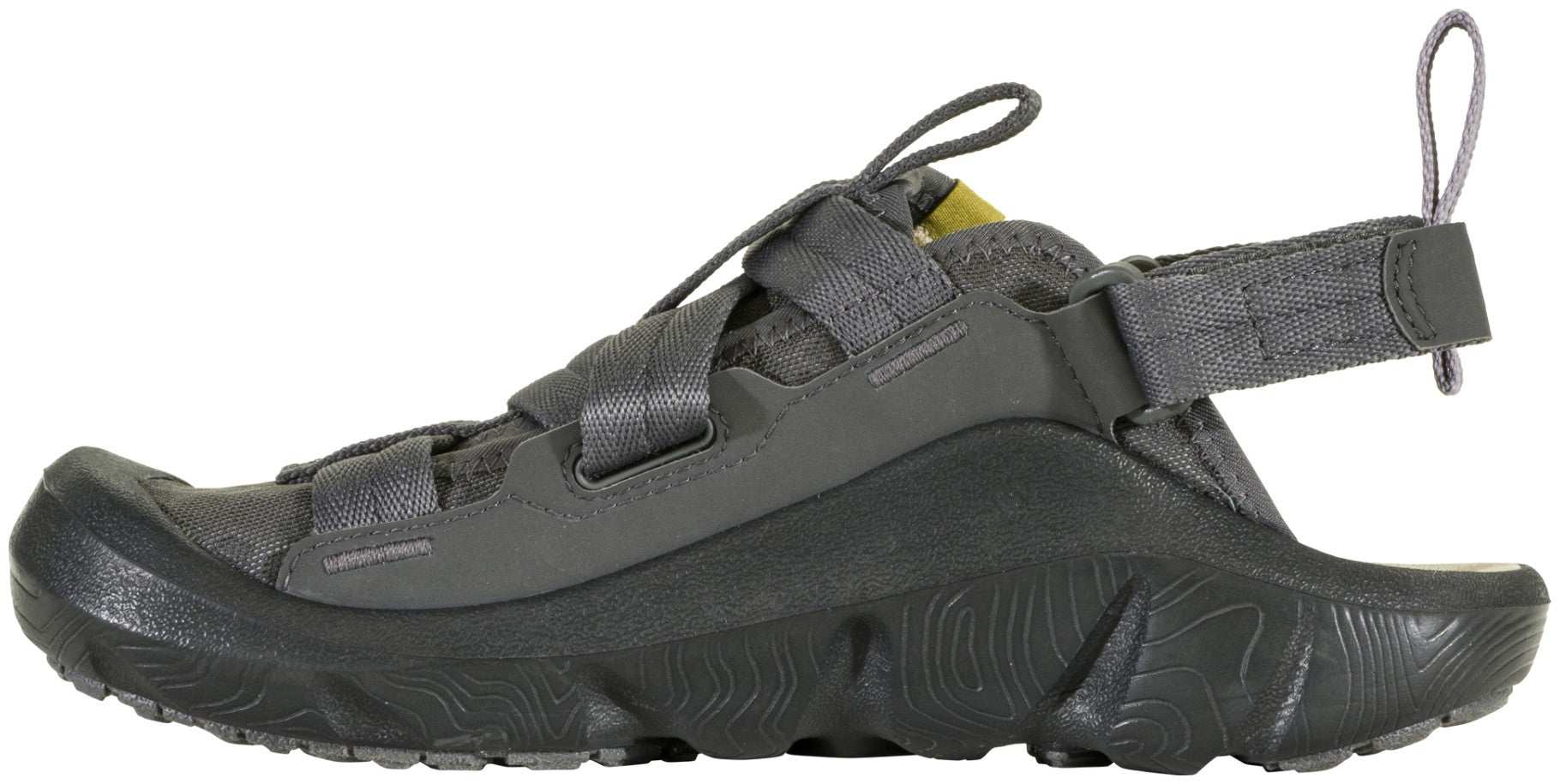 Oboz Whakata Women's Off-Road Eco-Friendly Hiking Sandals - Charcoal Inside