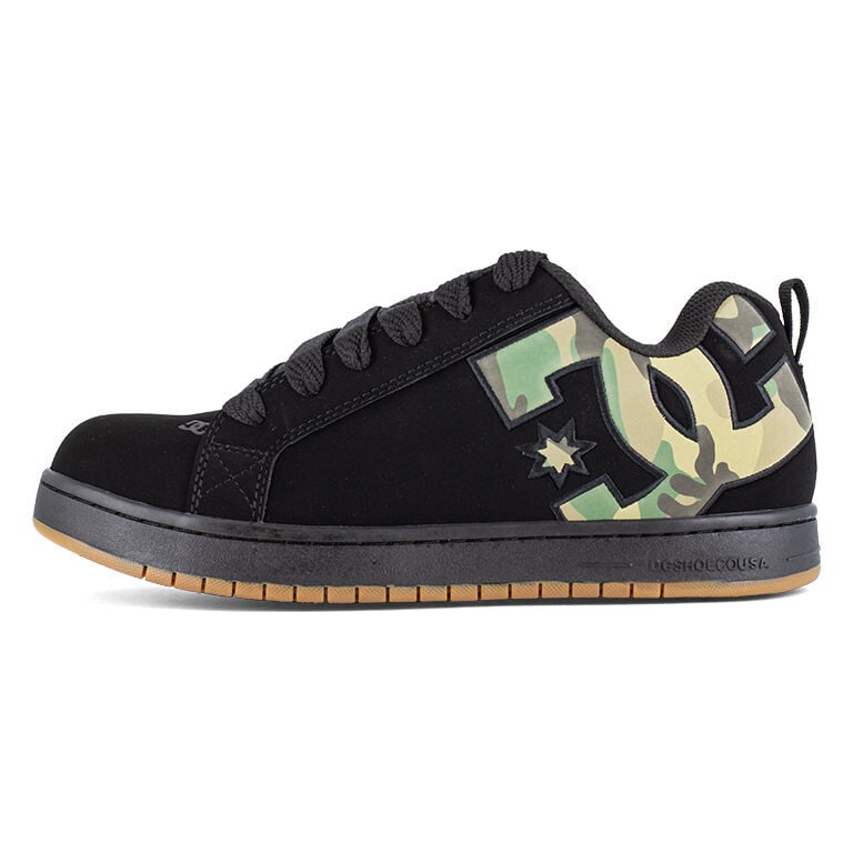 DC Men's DC60105 Black Camo and Gum Court Graffik Work Composite Toe Lifestyle - Black Camo and Gum - view 09